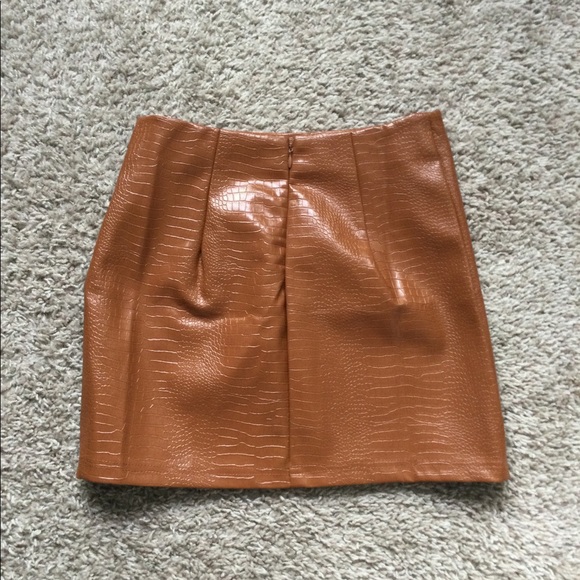 Flame In Your Heart Croc Mini Skirt - Picture 2 of 11